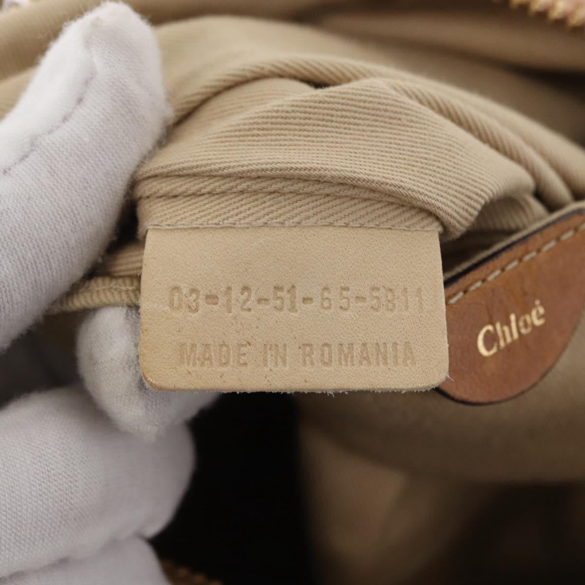 Chloe Sam Hand Bag Leather 2way Pink Gold 03 12 51 65 5811 Auth BA9509