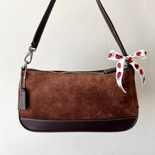 Vintage Y2K Coach Demi in mocha brown suede!