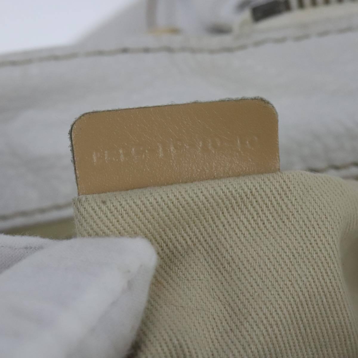 Chloe paddington hand bag leather white gold silver auth am7275