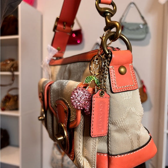 y2k coach legacy turnlock shoulder bag