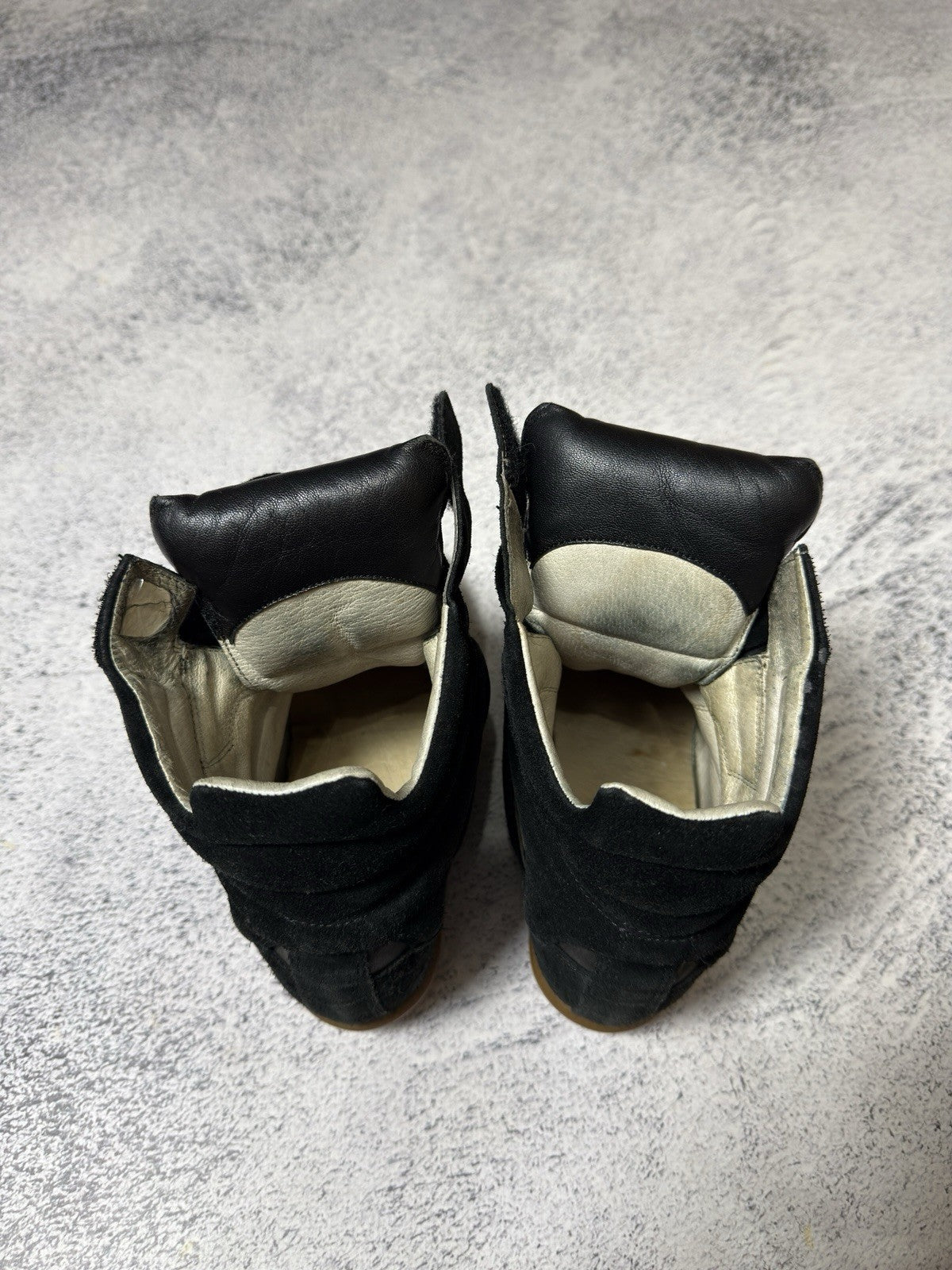 Isabel Marant Beckett Black Suede High Sneakers Basket Shoes Size 38