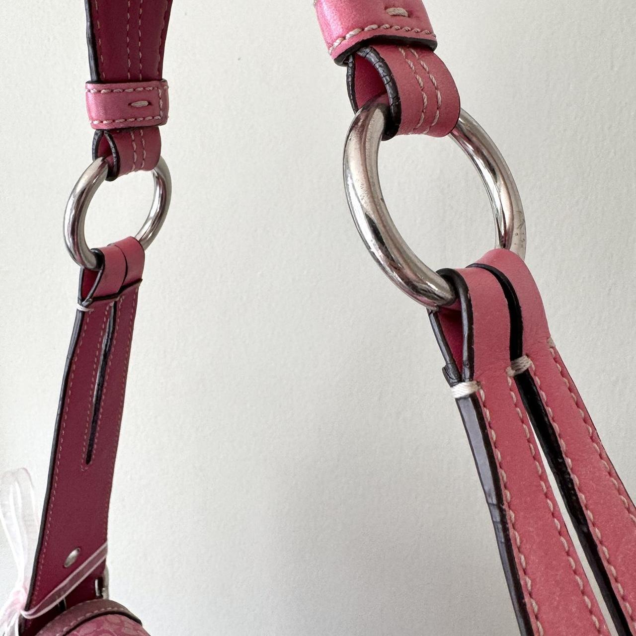 Vintage Y2K Pink Coach jacquard soho buckle bag!