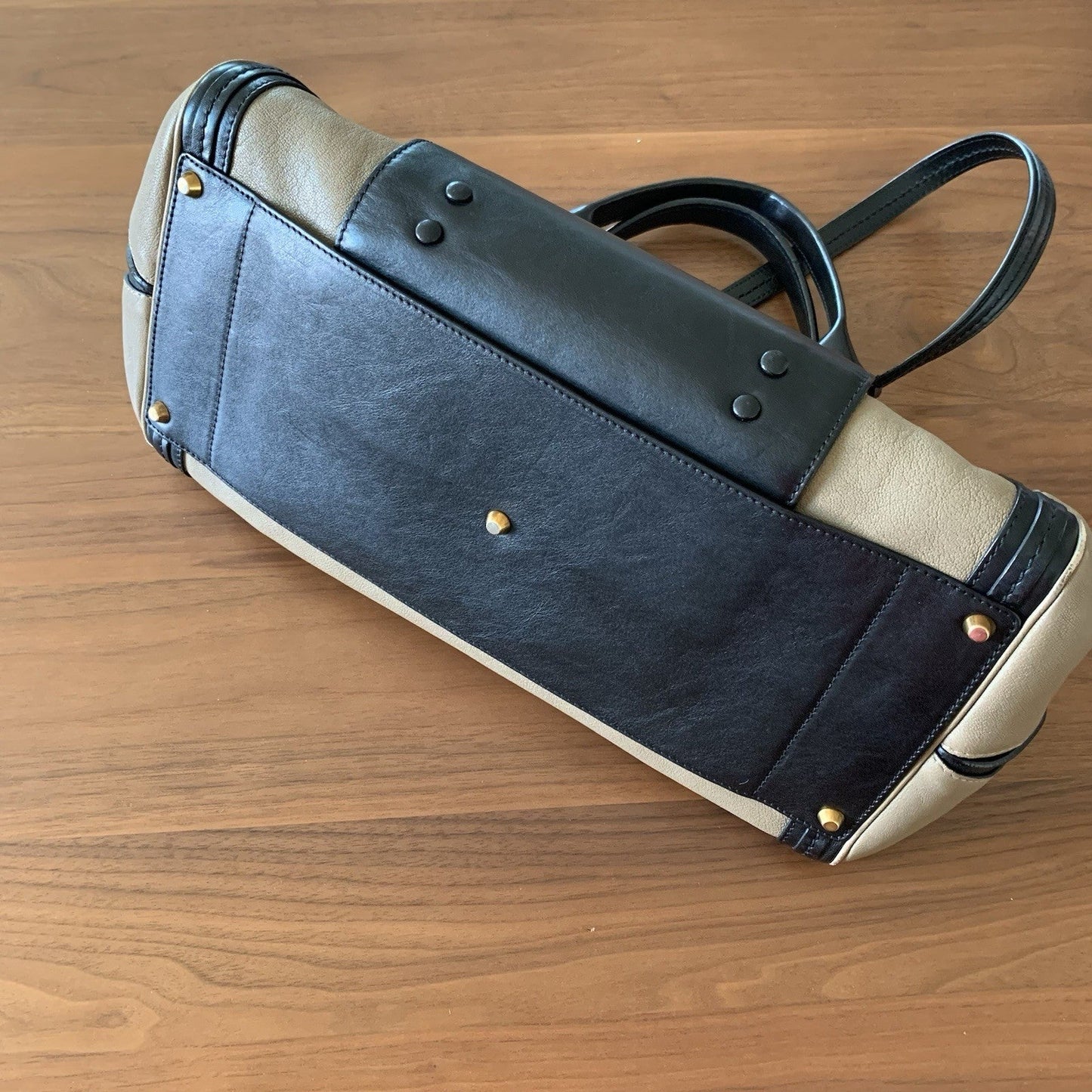 Authentic Chloé Alice Satchel Bag - Black & Tan Leather - Excellent Condition!