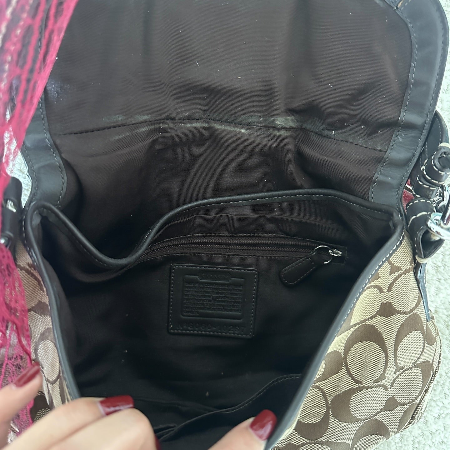 y2k coach brown monogram big soho bag 1