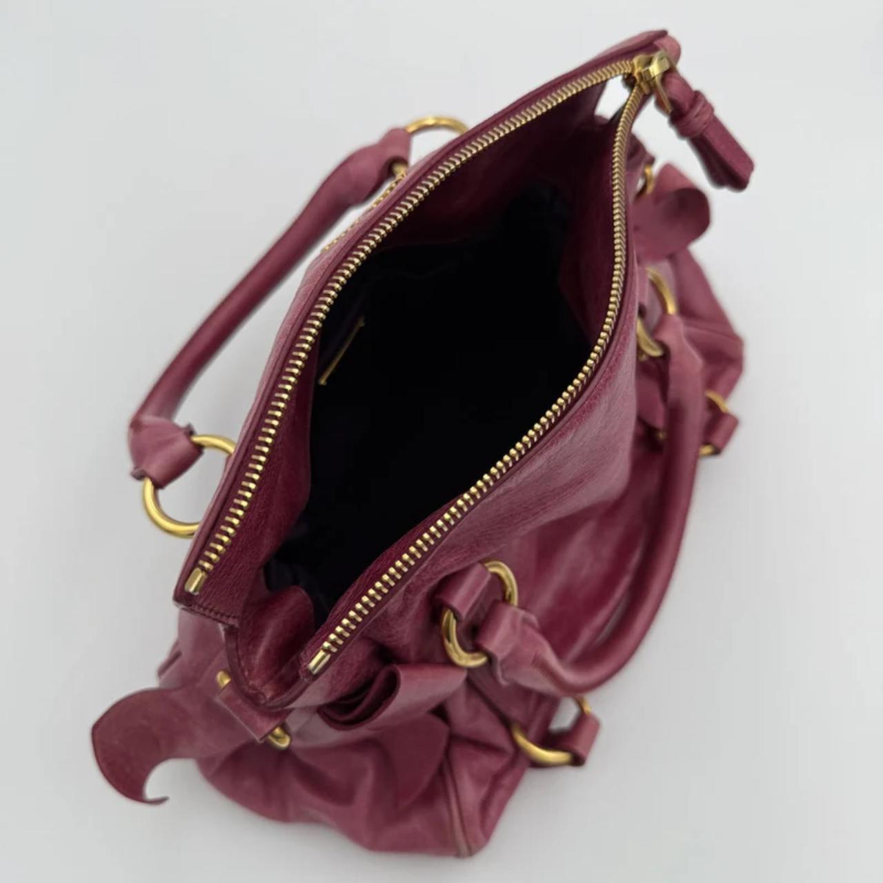 🔥 Authentic Miu Miu Mini Vitello Lux Pink Leather Handbag Pre-owned 🔥