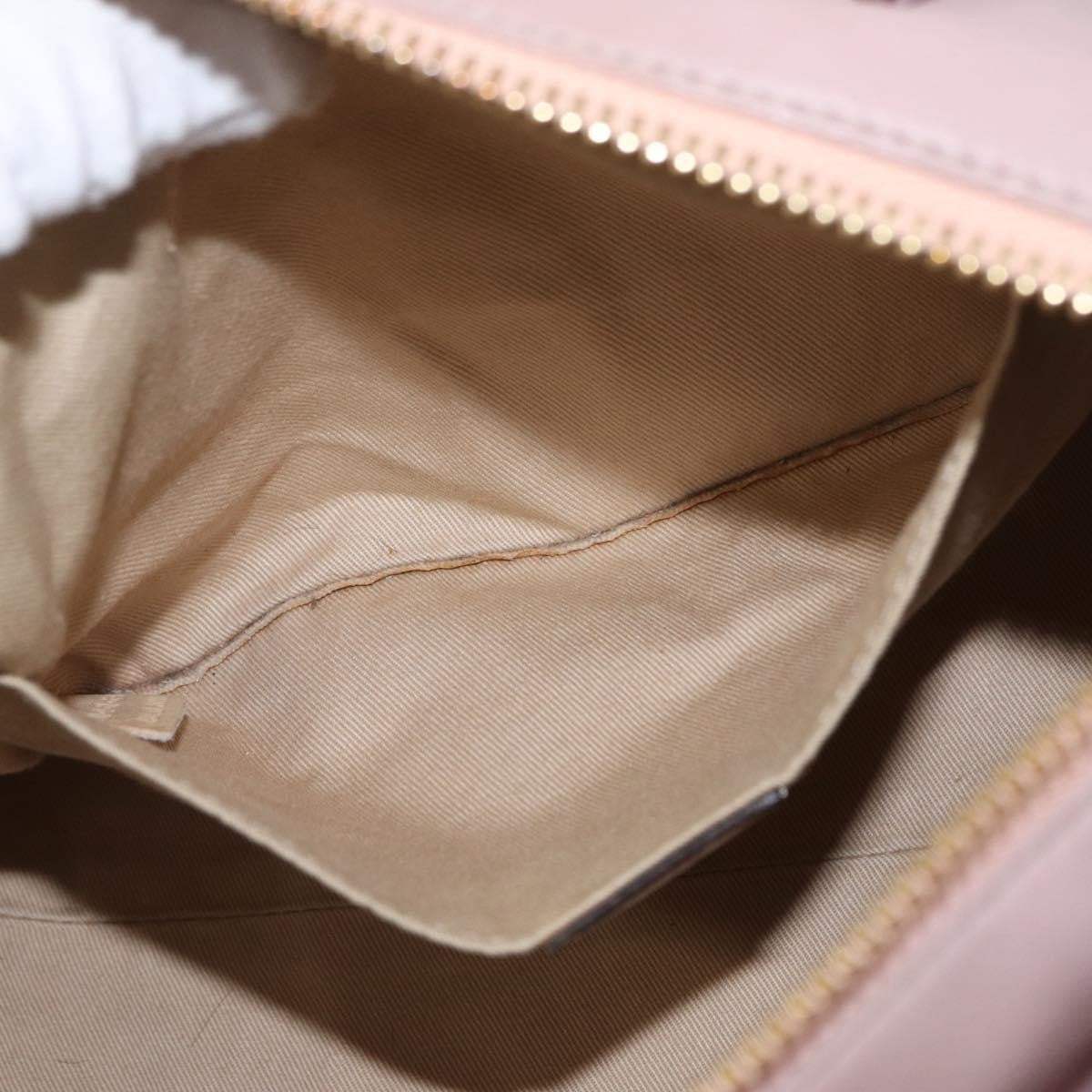 Chloe Sam Hand Bag Leather 2way Pink Gold 03 12 51 65 5811 Auth BA9509