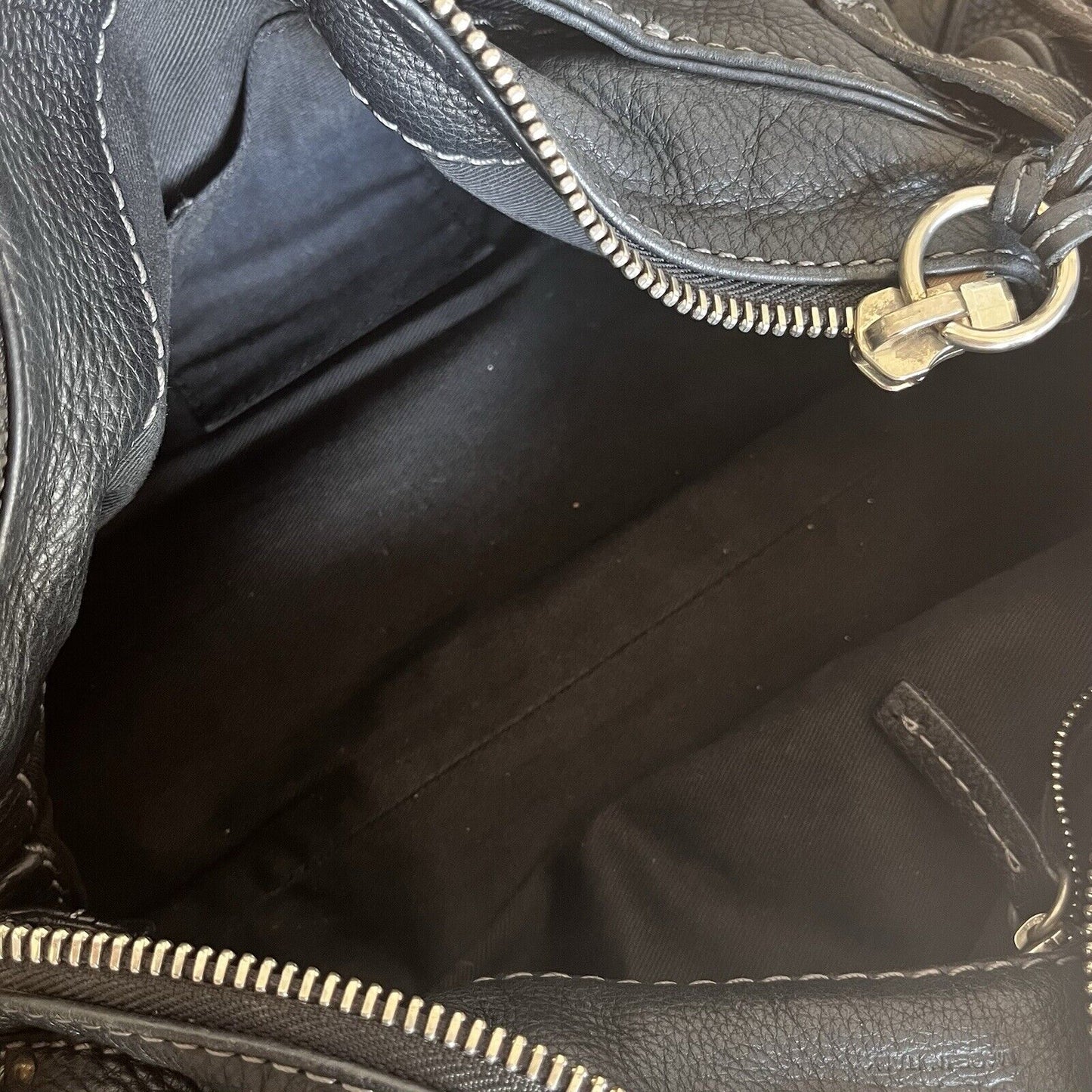 Chloe paddington leather hand bag black leather medium padlock key free shipping