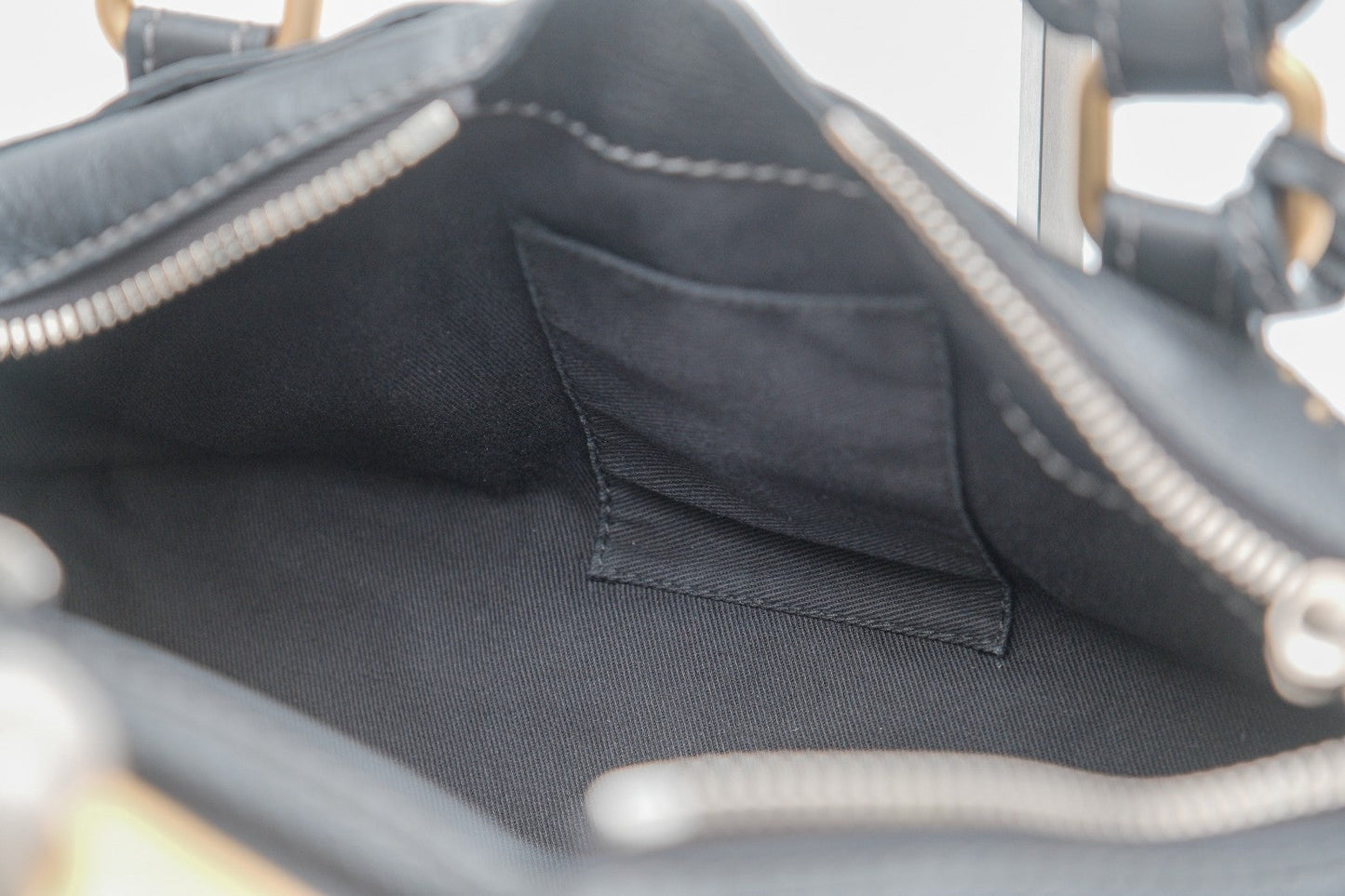 Chloe Paddington Hand Shoulder Bag Black Leather