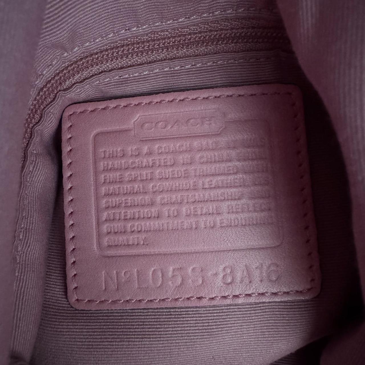 Vintage Y2K Coach pink suede hobo bag!