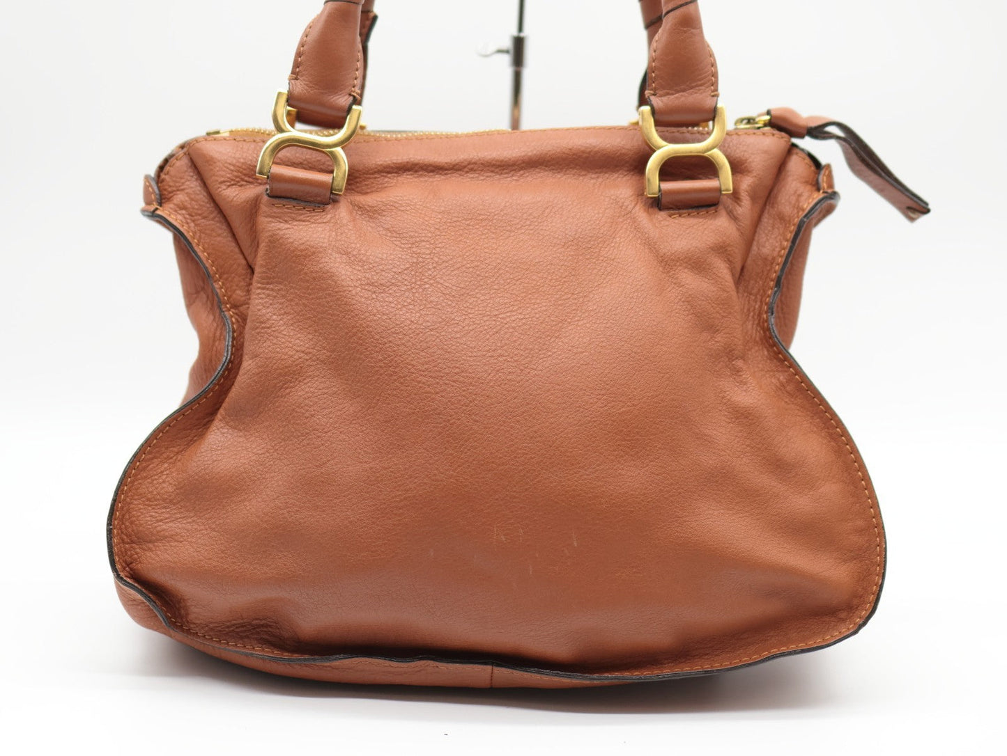 Chloe Marcie Hand Bag Brown Authentic