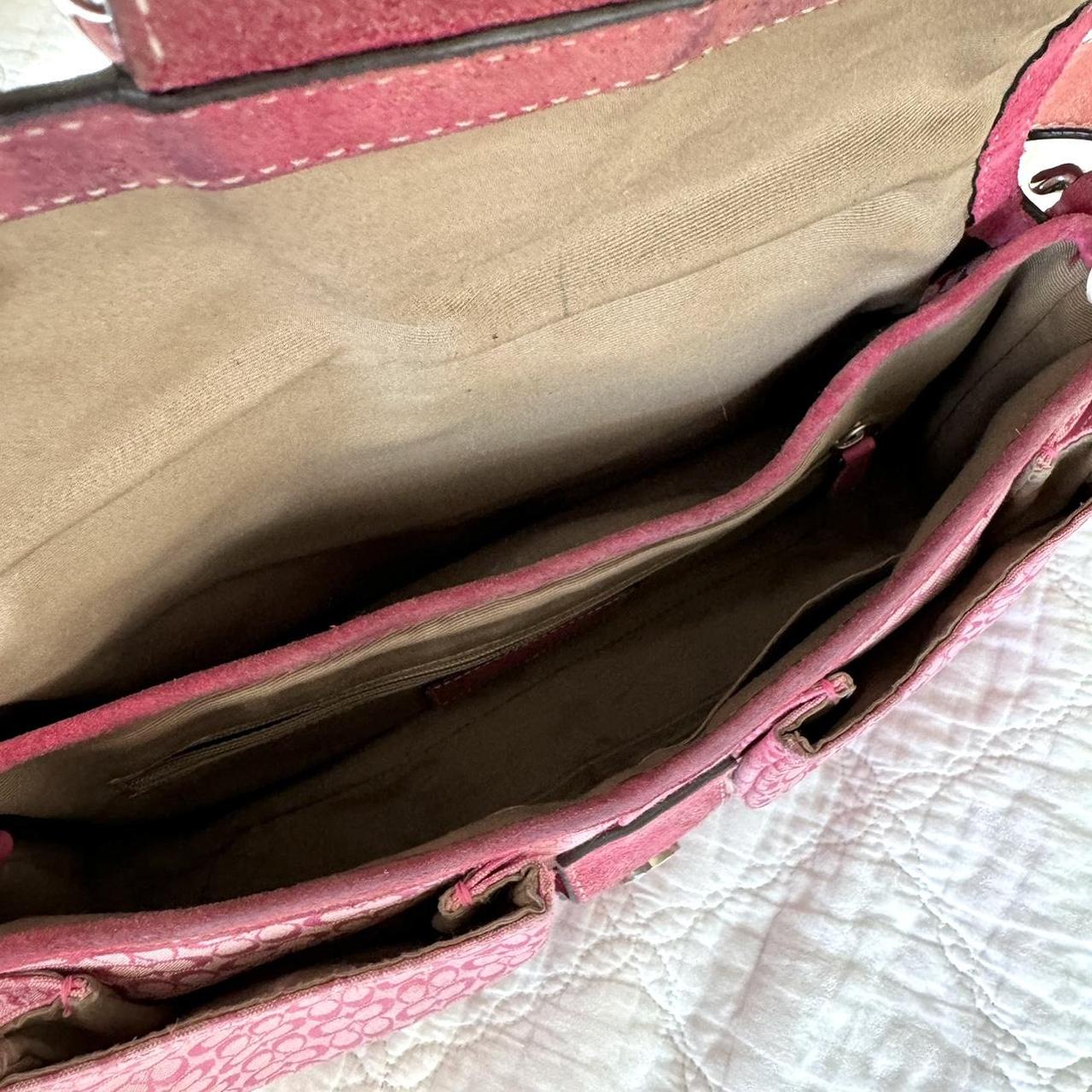 Vintage Y2K Pink Coach jacquard soho buckle bag!