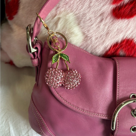 y2k coach soho flap pink leather