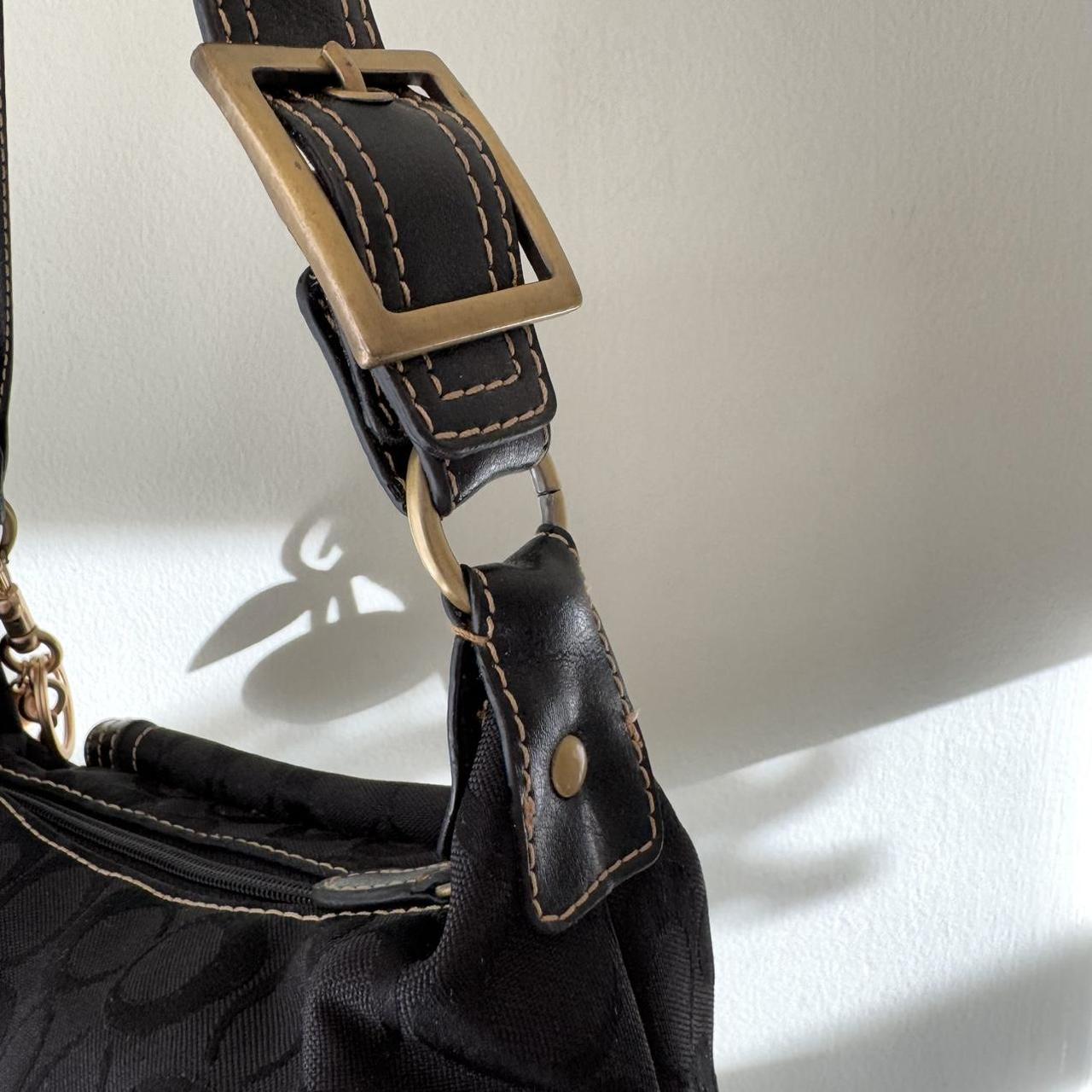 Vintage Y2K Coach black jacquard legacy bag!