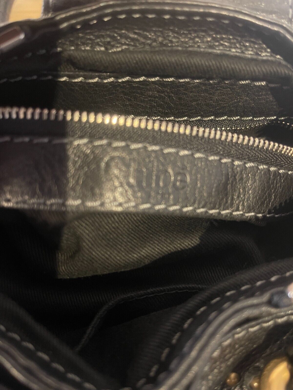 authentic Chloe paddington mini black padlock tote hand bag fast free shipping