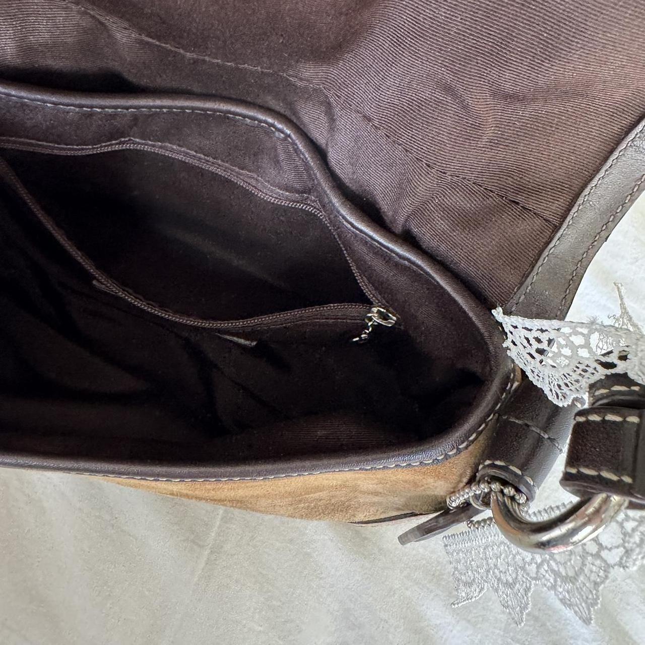 Vintage y2k tan suede coach soho shoulder bag!