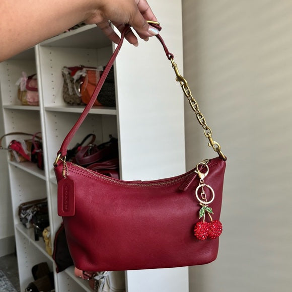 vintage coach demi legacy cherry red shoulder bag 🍒♥️