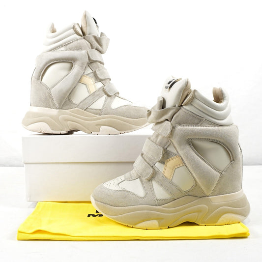 Isabel Marant Balskee High-Top Wedge Sneakers In White - Women's Size US 9/EU 39