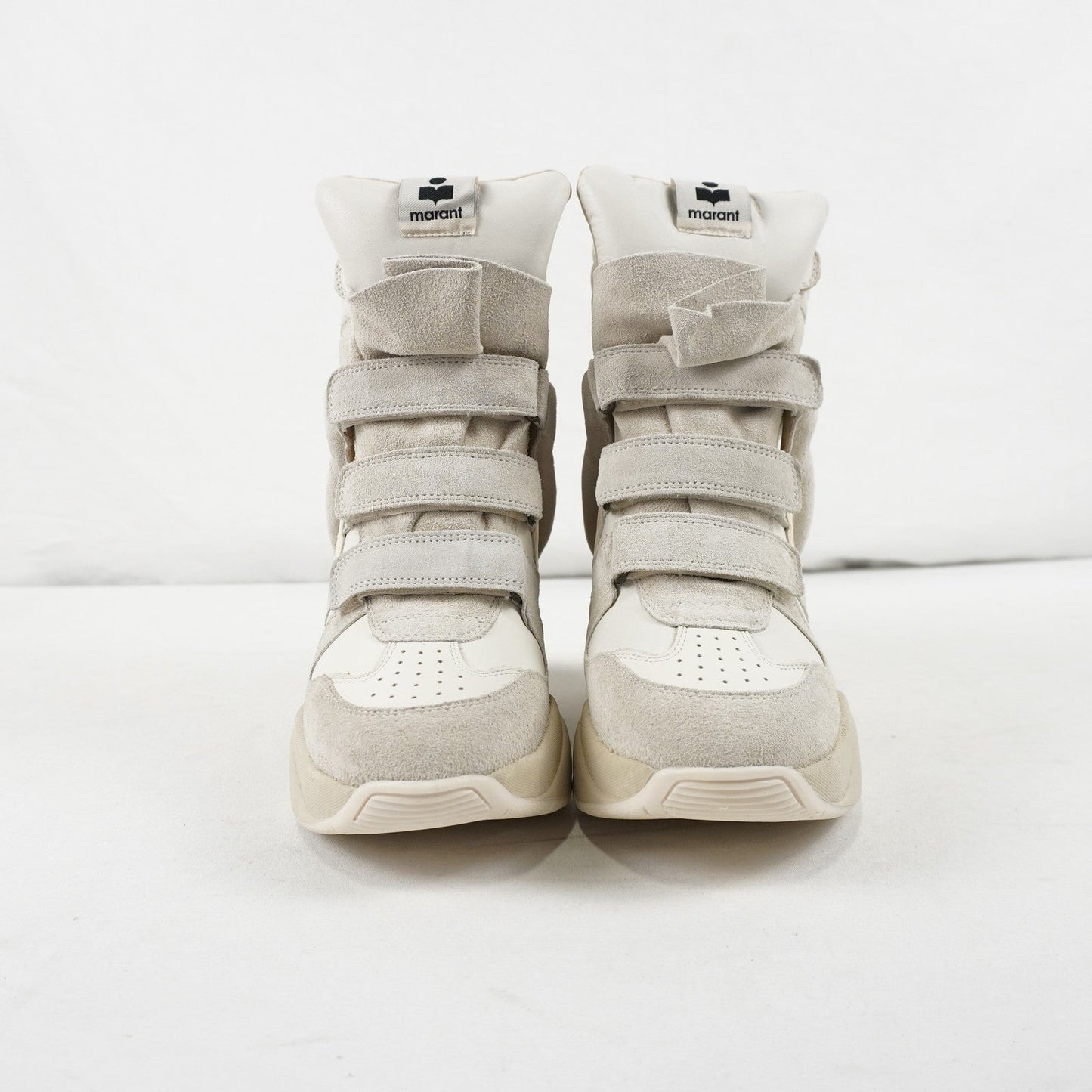Isabel Marant Balskee High-Top Wedge Sneakers In White - Women's Size US 9/EU 39