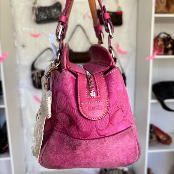 y2k coach hampton satchel pink 💖