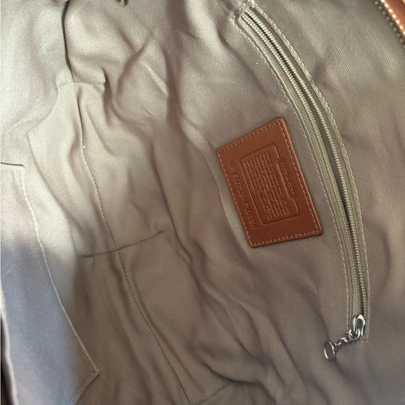 y2k coach soho hobo green jacquard shoulder bag