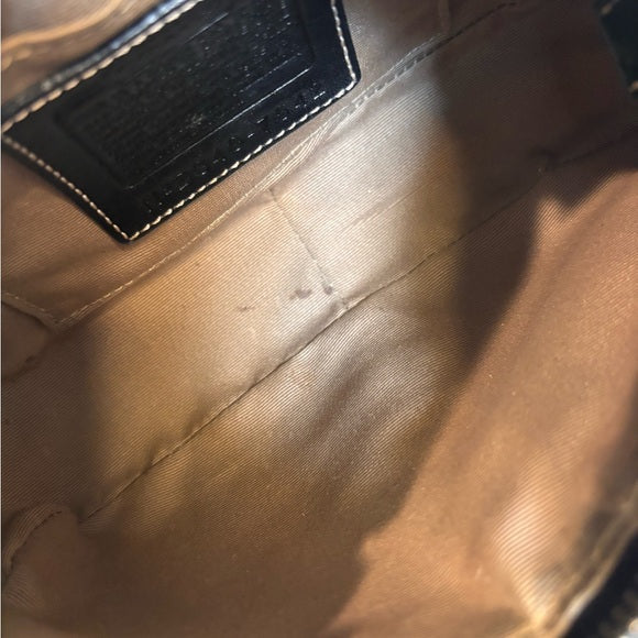 y2k coach demi buckle bag black leather ❤️