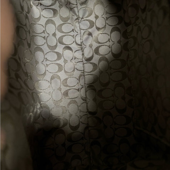 y2k coach suede pouch handbag