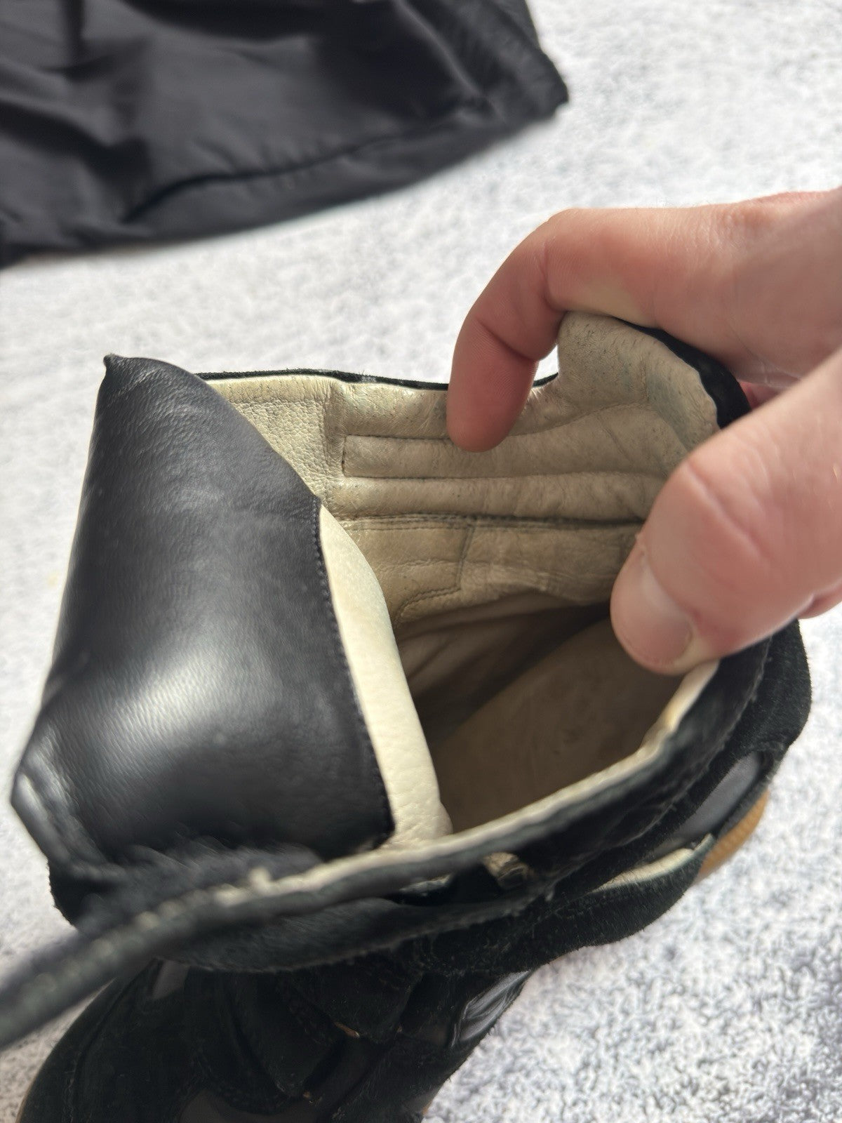 Isabel Marant Beckett Black Suede High Sneakers Basket Shoes Size 38