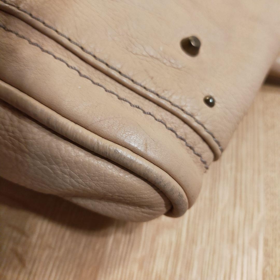 Authentic Chloe Paddington Beige Handbag Shoulder Bag Gold hardware Padlock Key