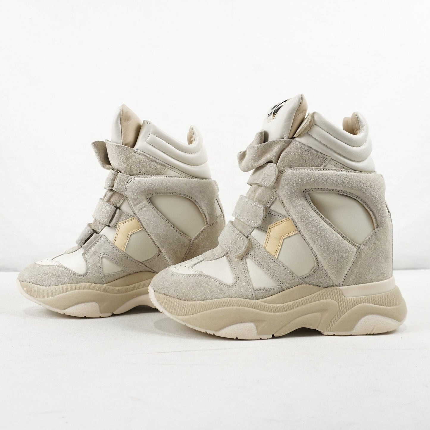 Isabel Marant Balskee High-Top Wedge Sneakers In White - Women's Size US 9/EU 39