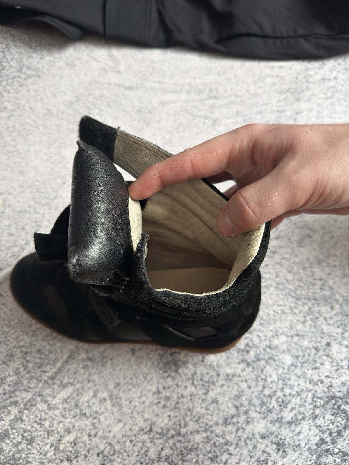 Isabel Marant Beckett Black Suede High Sneakers Basket Shoes Size 38