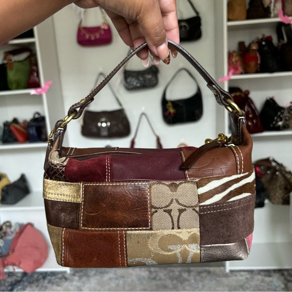 y2k coach mini patchwork bag 🍂