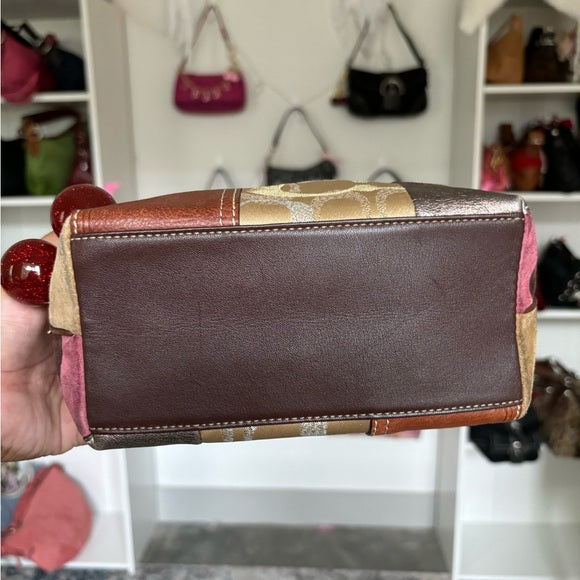 y2k coach mini patchwork bag 🍂