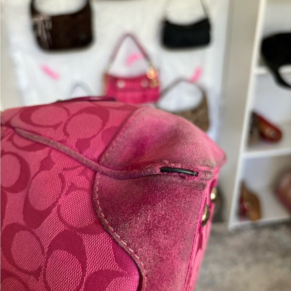 y2k coach hampton satchel pink 💖