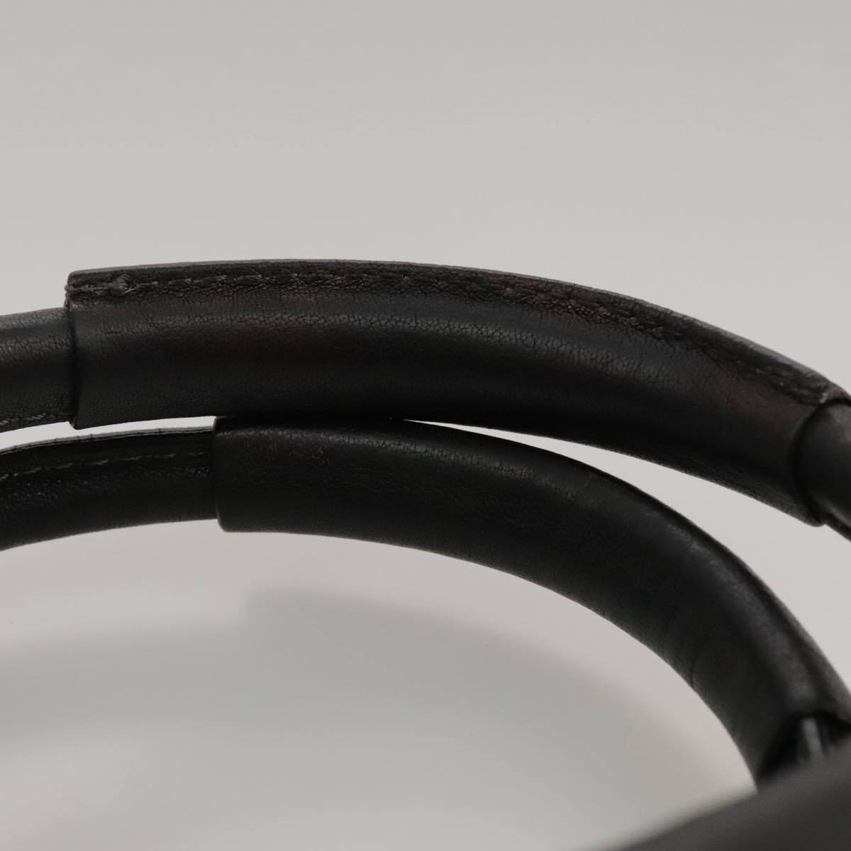 Chloe paddington hand bag enamel black auth mr780