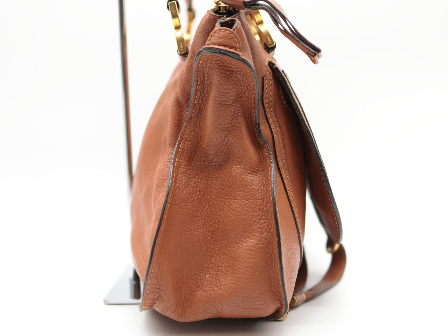 Chloe Marcie Hand Bag Brown Authentic