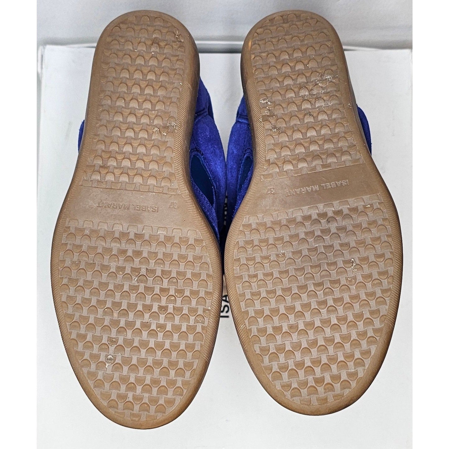 Isabel Marant Bekett Wedge Suede Royal Blue Sneakers