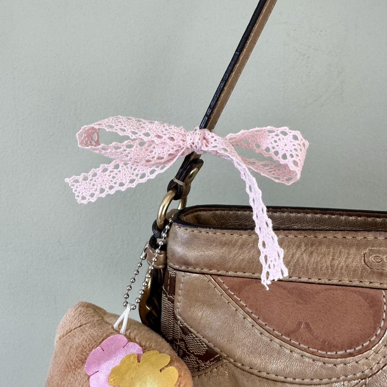 Vintage Y2K Coach gold metallic mini patchwork bag!