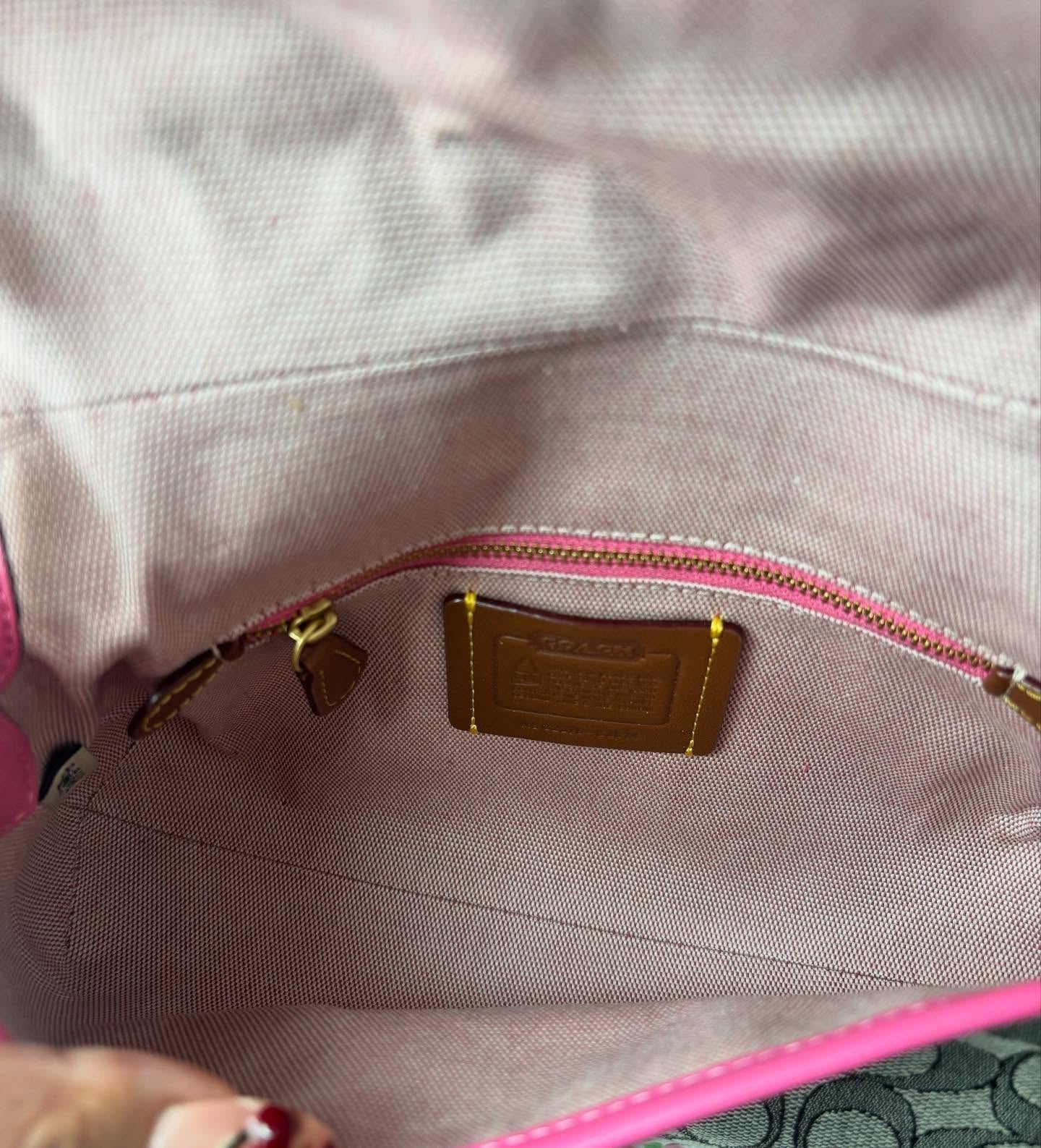 pink coach vintage bag 2
