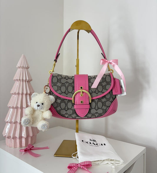 pink coach vintage bag 2