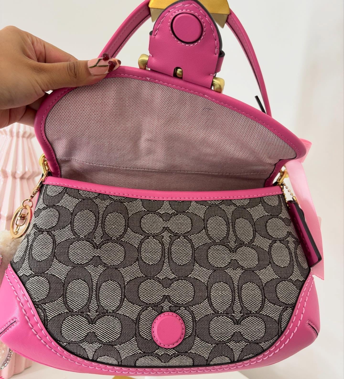 pink coach vintage bag 2