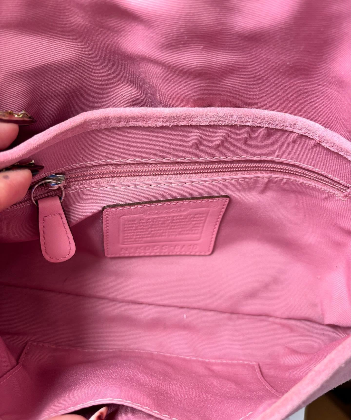 pink coach vintage bag 3