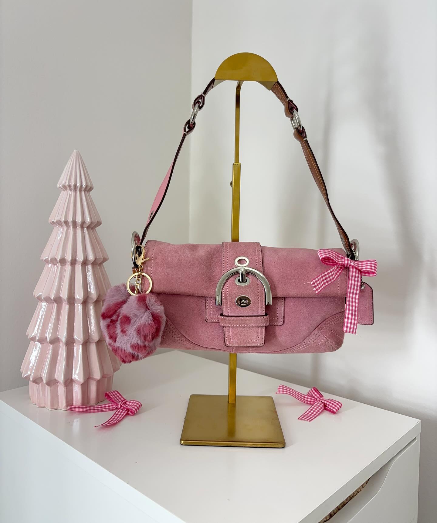 pink coach vintage bag 3