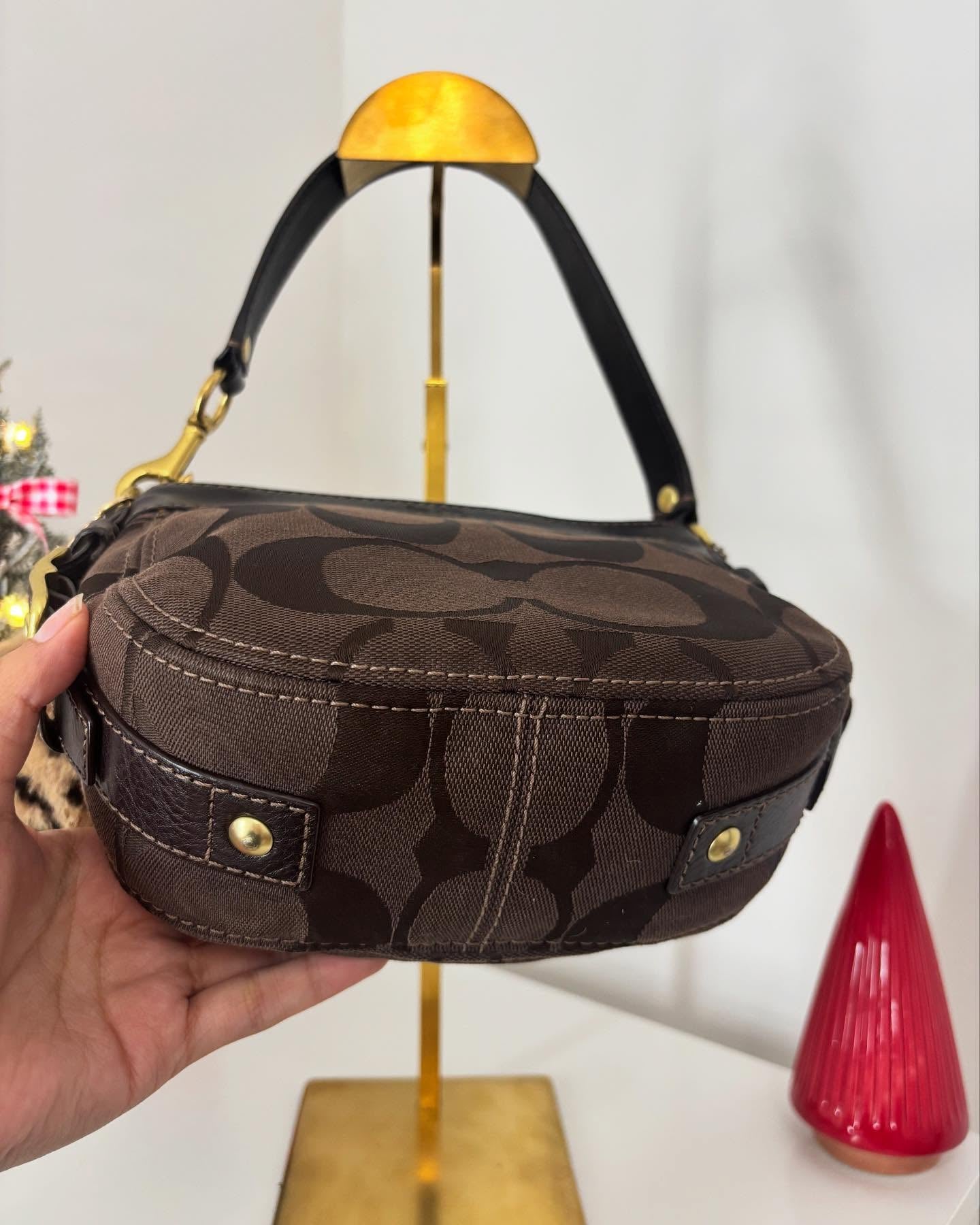 brown coach vintage bag 9