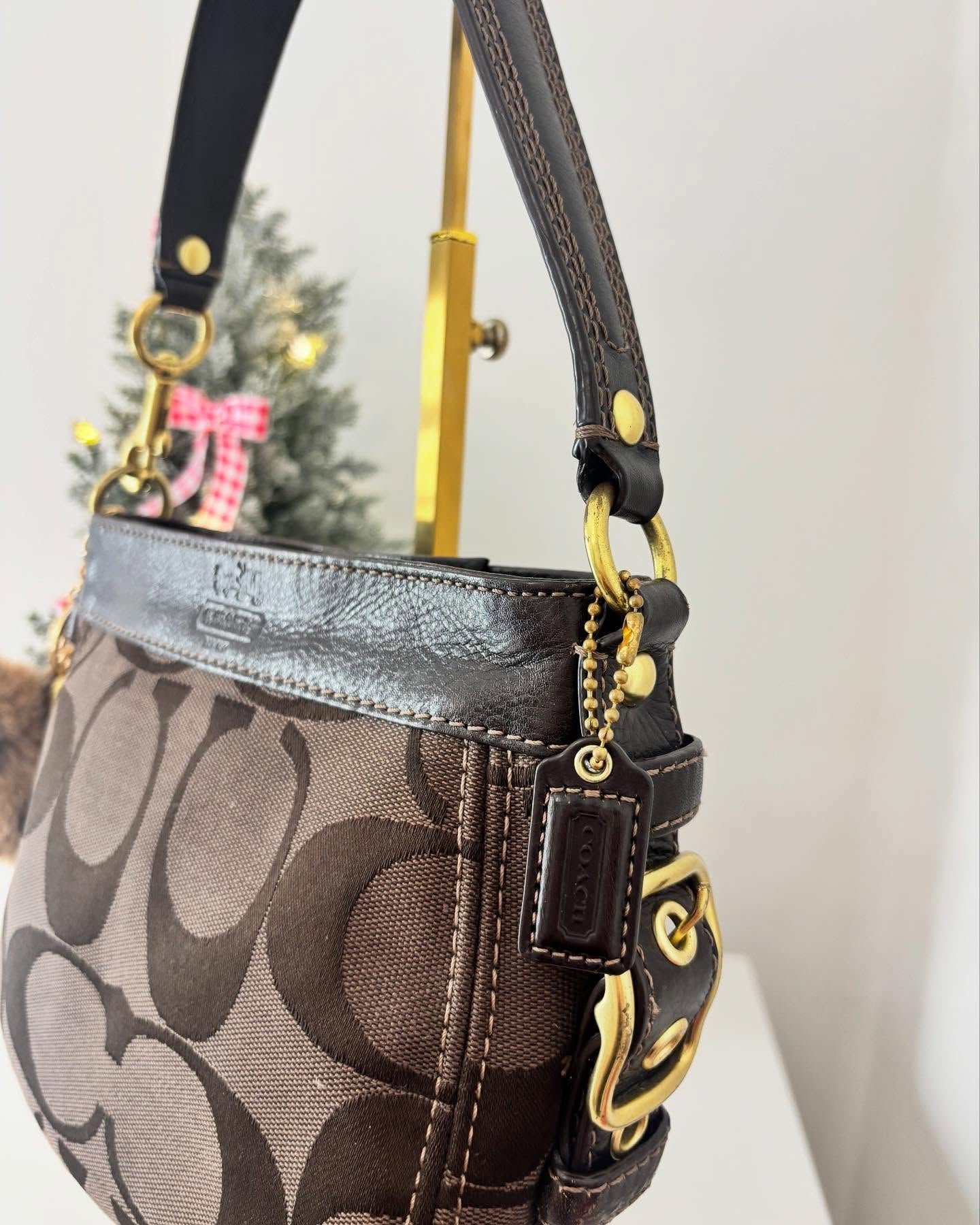 brown coach vintage bag 9