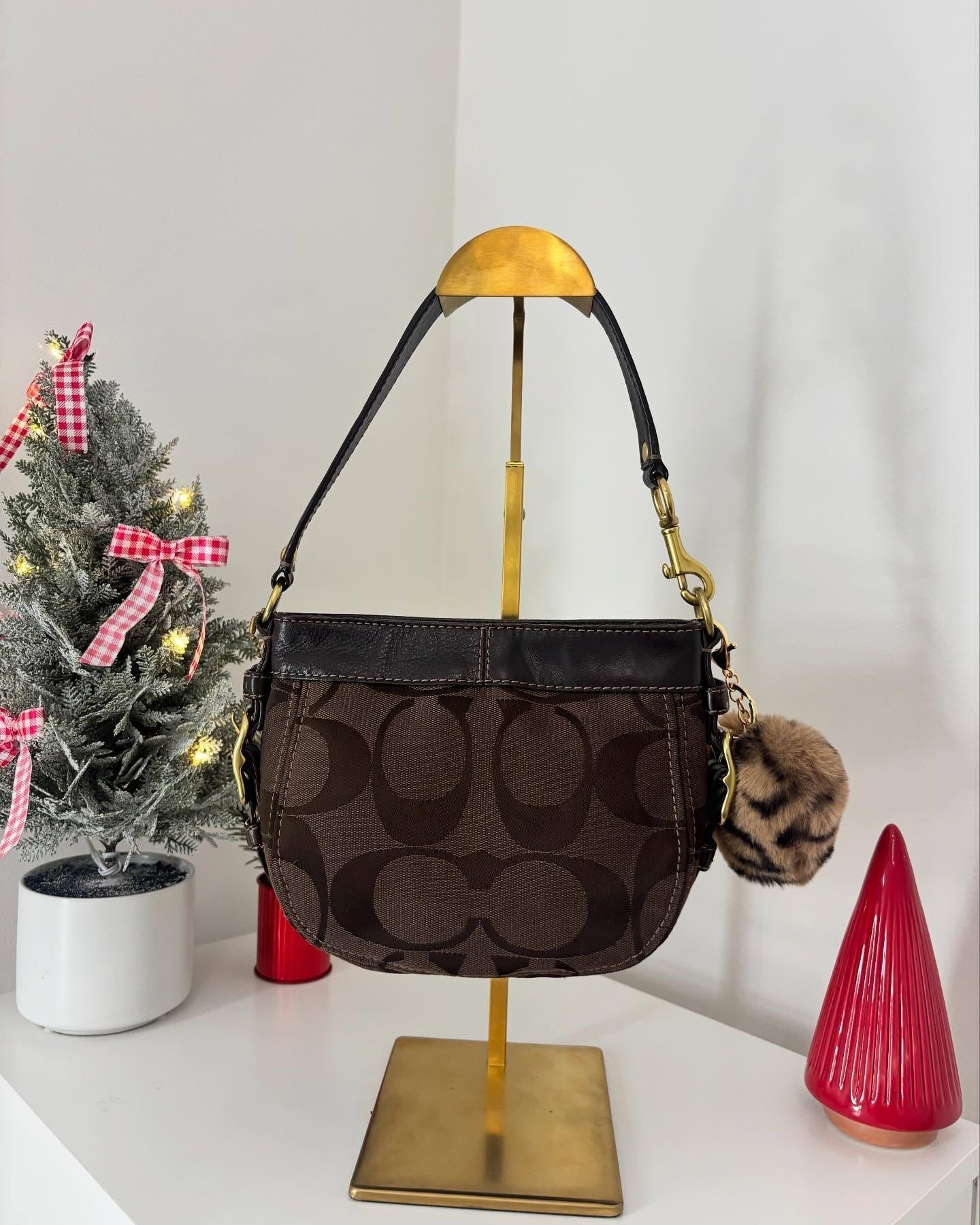 brown coach vintage bag 9