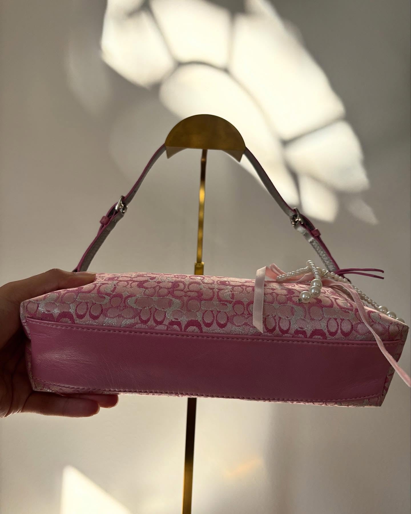 pink coach vintage bag 5