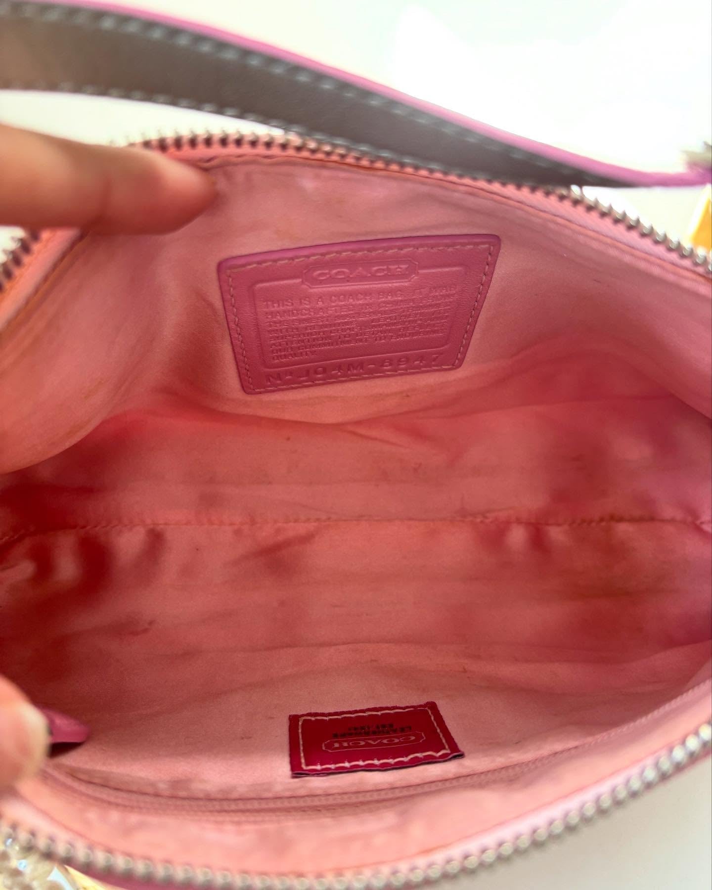 pink coach vintage bag 5