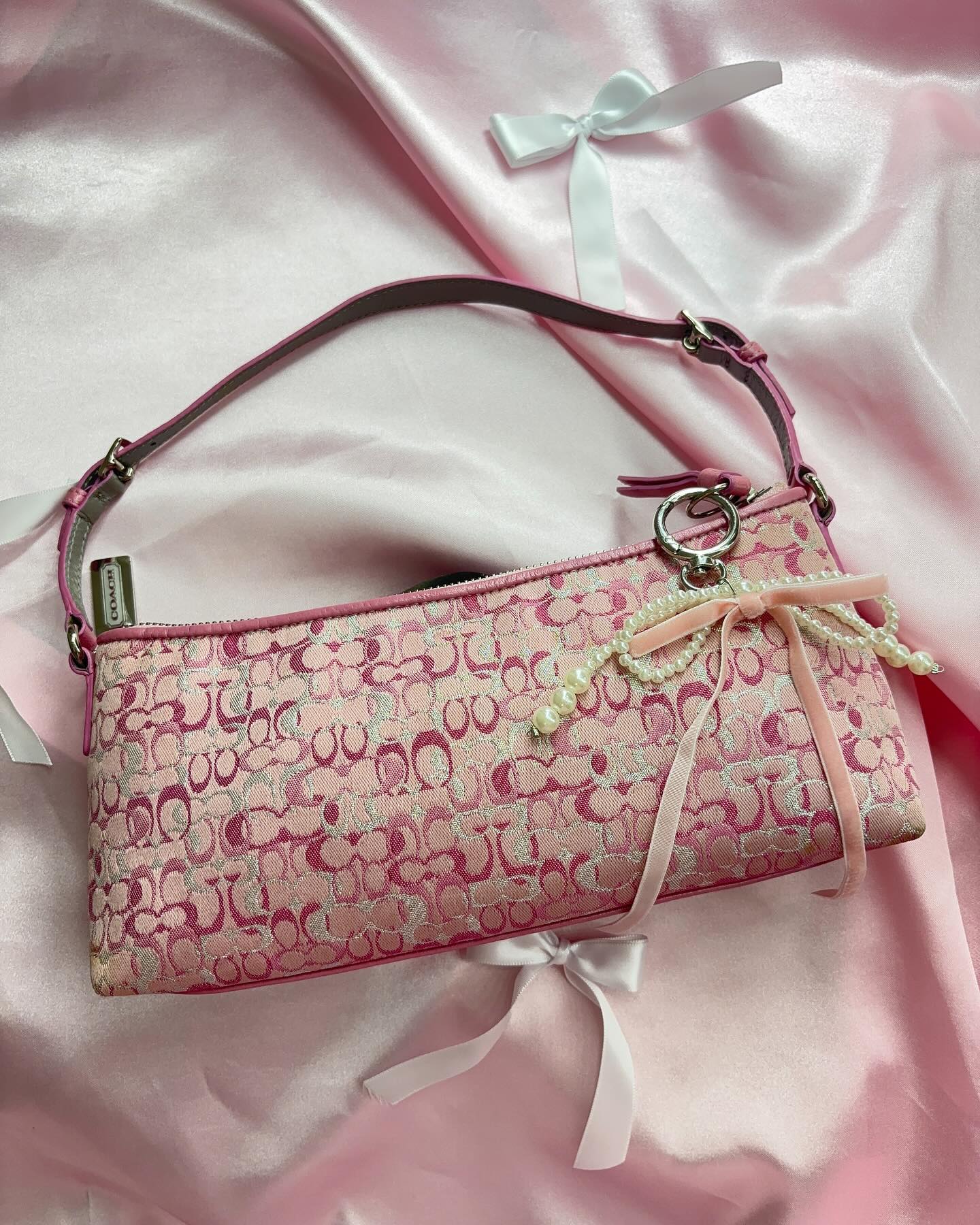 pink coach vintage bag 5