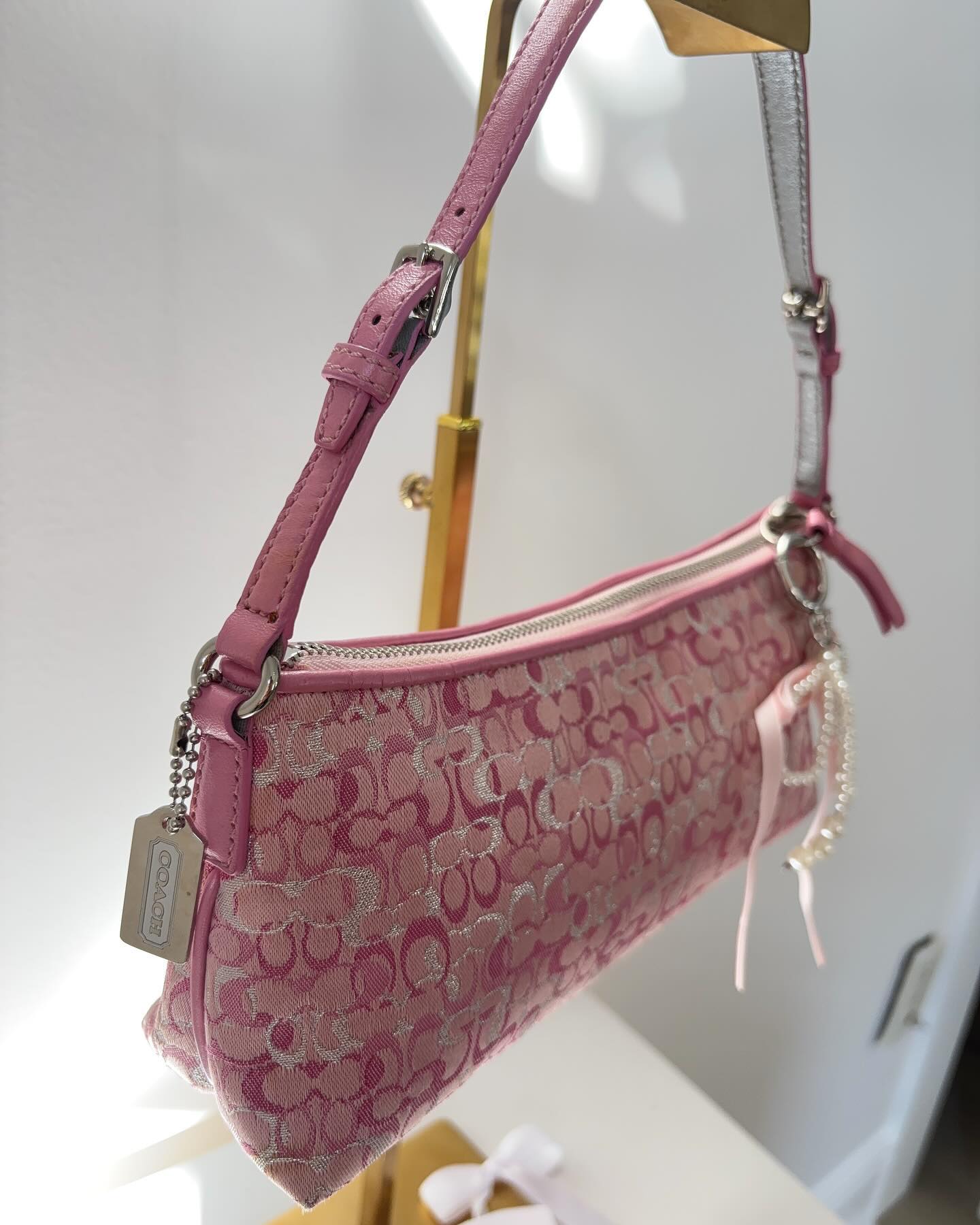 pink coach vintage bag 5