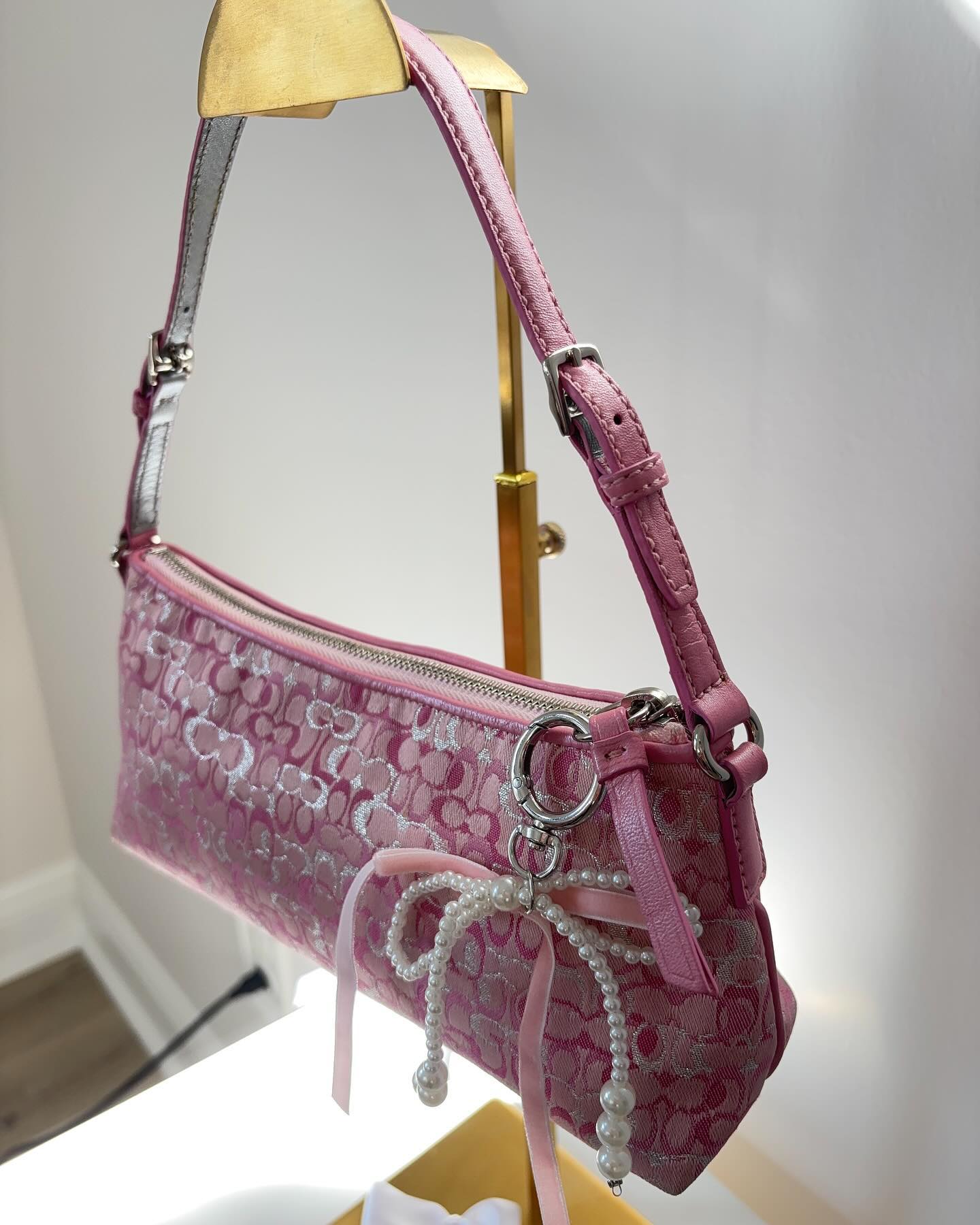 pink coach vintage bag 5